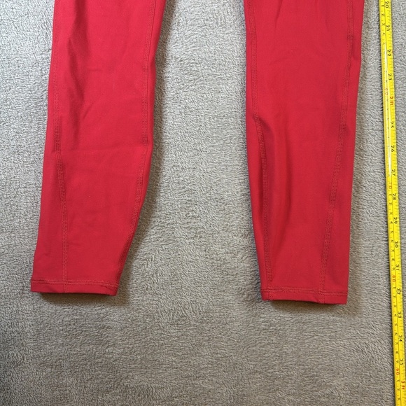 Fabletics Pureluxe Red High-Waisted with Side Pockets Leggings XS - Picture 4 of 10